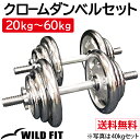 クロームダンベルセット20kg 30kg 40kg 50kg 60kg送料無料 可変式 ダンベル プレスベンチ 筋ト 脱着式 筋トレ 2個セット セット ダンベ...