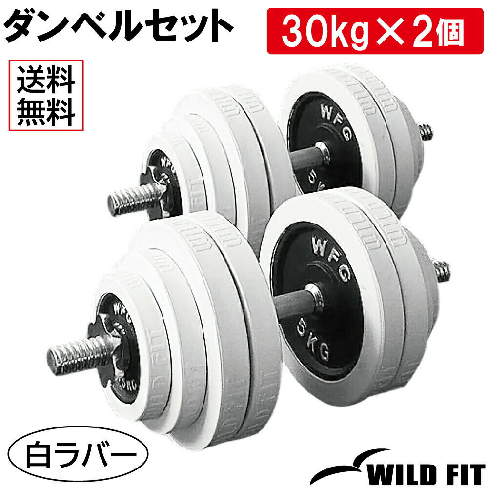 С٥륻å 60kg (Ҽ30kg2)̵ ڥȥ 2ĥå ٥ ȥ졼˥ Ŵ쥤 С ٥륻å ٥ץ쥹 [WILD FIT 磻ɥեå]