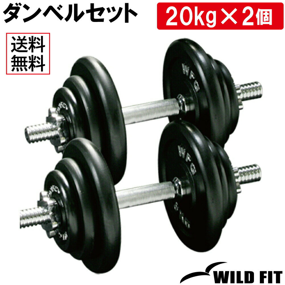 ֥ ٥ å 40kg̵ ڥȥ С٥ å ȥ졼˥󥰴 æ弰 Ѽ å ȥ졼˥ Ŵ쥤 20kg 2ĥå [WILD FIT 磻ɥեå]פ򸫤