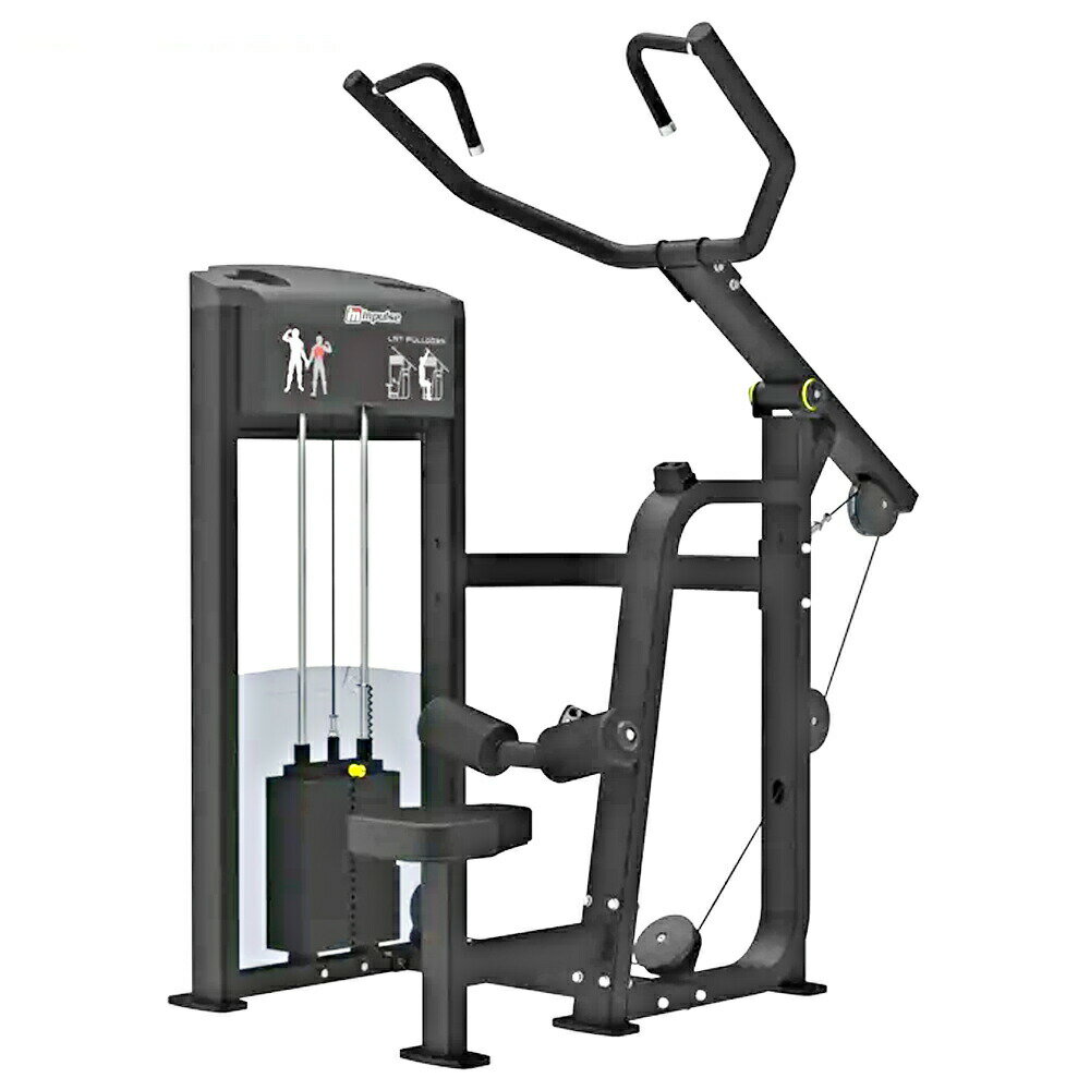 [フレーム] 黒、[シート] 黒※写真はイメージです。 ※詳しくはこちら。 商品番号 SIF-9302-200 商品名 ラットプルダウン(200ポンド) サイズ L158.5cm X W131.8cm X H189.1cm 総重量 約100kg 必要工具 組立式ですので、下記工具があると便利です。 送料 無料（北海道・沖縄・離島は別途送料あり） 【※※ 注意事項 ※※】 お支払方法 1.ご注文後、1週間以内に弊社指定の銀行口座に全額お振込み下さい。振込手数料はお客様ご負担となります。 2.学校法人・官公庁は後払いが可能でございます。 3.ネットでのご注文は、クレジットカード決済も可能でございます。 4.代引き決済でのお支払いはお受けできません。 納期について 1.メーカーから通知された納期に海上輸送・通関日数を加え予定日を算出します。(納期は約60日) 2.全てが輸入品のため、海上輸送上、天候やコロナウイルスによるロックダウン等で遅延が発生する可能性がございます。 　また相手国及び日本国内で長期休暇がある場合、通関に日数を要します。 　遅延が発生する可能性がある場合、国内通関業者と連携し、その都度ご案内いたします。 　天災を含む不可抗力による納期遅れで生じた一切の損害と全ての請求事項につきましては、当社は一切の責任は負いかねますので予めご了承ください。 梱包・組立について 1.商品は全てお客様のもとで組立てをお願い致します。工具はお客様にてご用意ください。 2.出張組立をご希望の場合は、別途見積りとなります。 3.商品により特別な梱包を必要とする場合、別途費用が発生する場合がございます。 配送について 1.大型マシンは、車上引き渡しとなり、トラックからの荷下ろし及び搬入はお客様に御手配いただきます。 2.日曜・祝日及び夜間の配送は承れませんので予めご了承ください。また時間指定も承れません。 3.チャーター便をご希望の場合は、別途送料を頂きます。 キャンセル・返品・交換について 受注生産品により、ご注文確定後のキャンセル・返品・交換はできません。 メーカーの製造遅延や天候による海上輸送の遅延が発生した場合による納品遅延も例外ではございません。 不良品やご注文品と異なる商品が納入された場合は、商品到着後7日以内にご連絡ください。 保証期間 1.機材本体の保証期間は納品日より一年とします。ただし送料はお客様ご負担となります。 2.使用による消耗、劣化、変色等及びケーブル・滑車・ピン・パッド・シート等は保証の対象外です。 3.期間終了後は有償での交換となります。ただし、製造終了したマシンの場合は、部品交換や修理ができない場合もございます。 ※初期不良および欠品、故障等があった場合、部品の在庫がありましたら2～3日ほどでお届けいたします。在庫のない場合は取り寄せとなりますので多少お待ちいただきます。予めご了承ください。 その他 1.改良のため、予告なく形状・色・仕様が変更される場合があります。 2.ホームページ及びカタログに記載されたサイズ・重量・カラー等は、実際と多少異なることがございます。 3.組立の際に床を傷つける恐れがありますので、マット等をご使用下さい。→　ラバーマット等