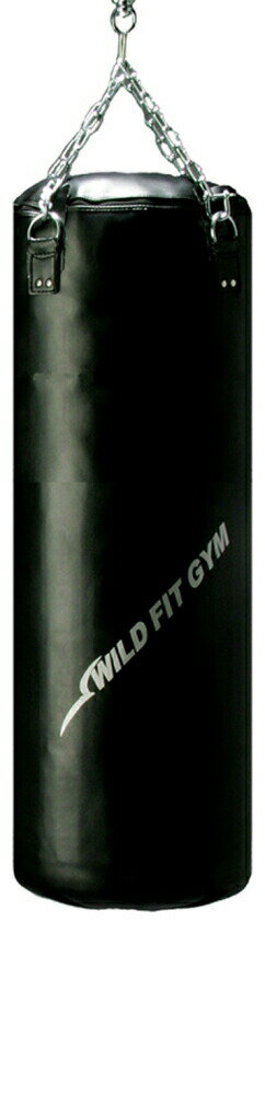 日本製 サンドバッグ PVC Φ40X130cm 黒(代金引換不可商品)吊り下げ 筋トレ 重さ 送料無料 ボクシング キックボクシング フィットネス [WILD...