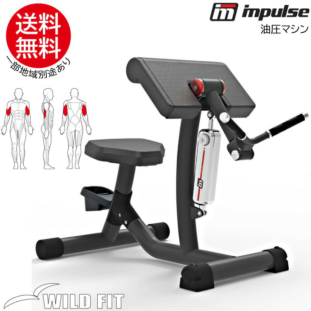【おまかせパック】 [即納OK] バイセプス・トライセプス (油圧式)【impulse/インパルス】送料無料 ジム オフィス 運動器具 リハビリ 高齢者 アームカール トレーニングマシン 油圧 フィットネス [WILD FIT ワイルドフィット]