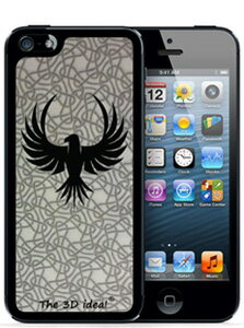 [The 3D idea] 3Dホログラムシート for iPhoneSE 5s/5 Skin BIRD バード　鳥 3D-SK-MBIプラスチック 背面 ステッカー シール