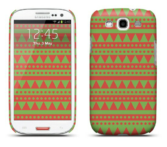 スマホケース docomo GALAXY S3 SIII SC-06D / ギャラクシーs3α SC-03E専用 ケース LAB.C D Case for Galaxy S3 AN-05 パターン カラフル(UP)-stv