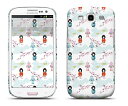 docomo GALAXY S3 SIII SC-06D / ギャラクシーs3α SC-03E専用 ケース LAB.C D Case for Galaxy S3 MA-05 パターン 女の子 ロボット 桜 和風(UP)-stv