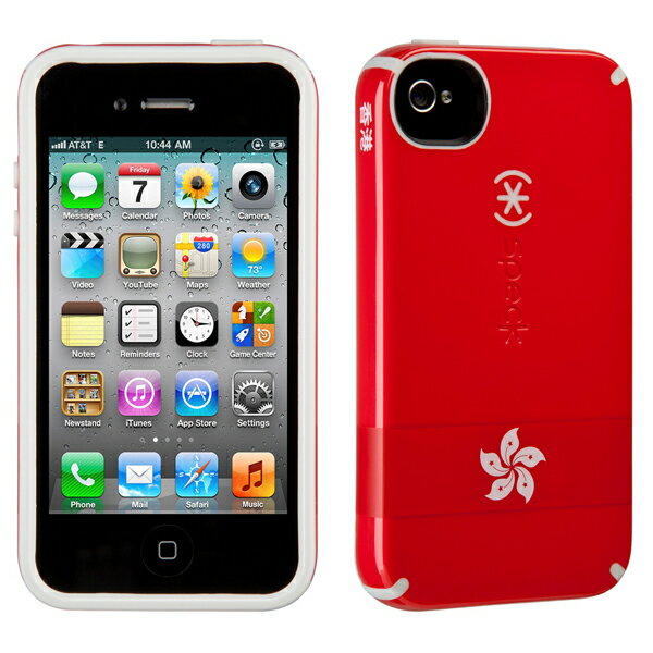 speck製 iphone4s ケース 【iPhone4S/4 CandyShell HongKong Flag】キャンディーシェルフラッグケースホンコン 香港 国旗(UP)