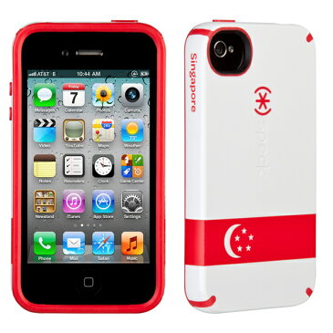 *speck製* iphone4s ケース 【iPhone4S/4 CandyShell Singapore Flag】キャンディーシェルフラッグケースシンガポール　国旗(UP)-stv