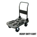 オフロード 折りたたみ 台車 HEAVY DUTY CART(ヘビーデューティーカート) 折り畳み タフなカート 大径 キャスター 荷物滑落防止 ストッパー付き 悪路 段差