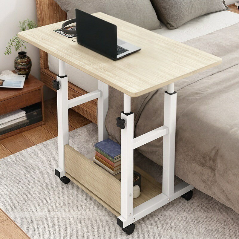 ベッドサイドの机移働できる寮の小さな机簡易なパソコン机寝室の机家庭用学生怠け者の昇降机