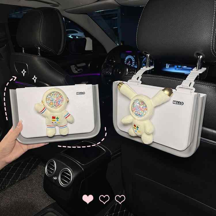 乐天商城 - 車載ゴミ箱 車用 折り畳み式 伸縮 防水 車内 ダストボックス 傘入れ 傘収納 シートバック スペース柄