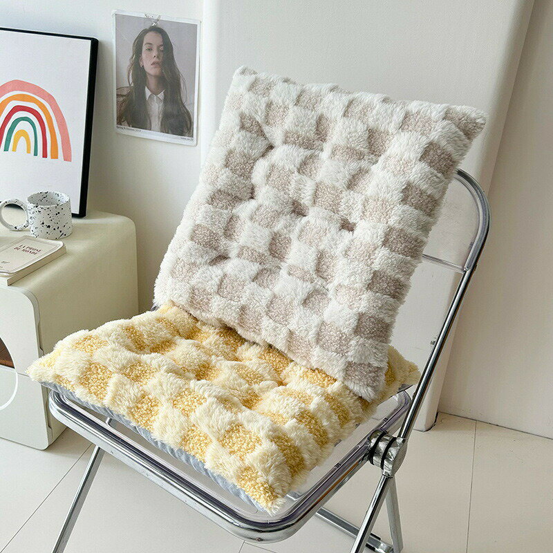 Other - 座布団 椅子 クッション 厚め 大きめ 40*40cm ふわふわ オールシーズン ロング シートクッション ざぶとん ダイニングチェア用 お尻が痛くならない 座り心地いい フロアクッション 和室 チェアパッド 椅子の座布団 グレー