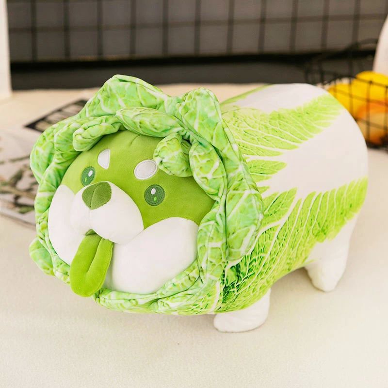 乐天商城 - プレゼ 誕生日 子供の日 飾り お祝い ギフト 贈り物 柴犬 キャベツ犬 野菜の妖精 野菜の精霊 巨大ぬいぐるみ 30CM 抱き枕 白菜犬