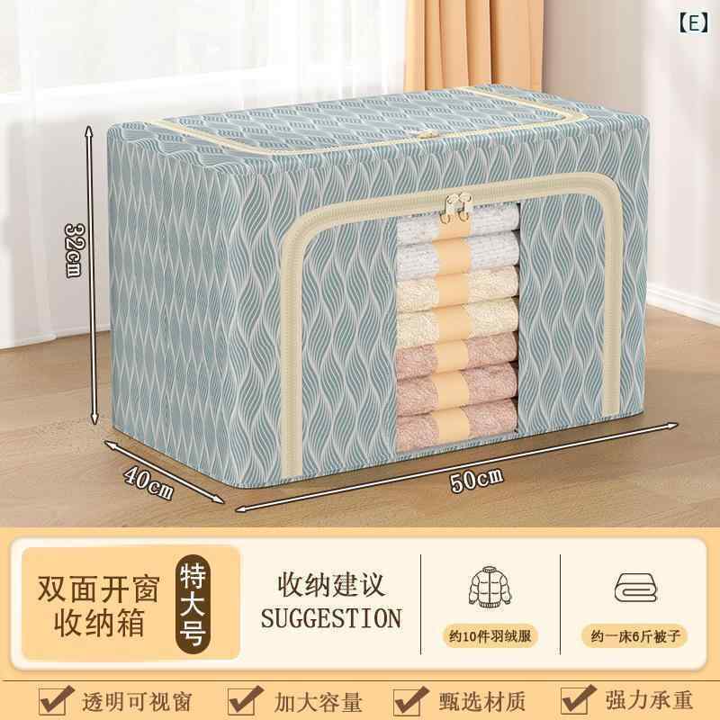 乐天商城 - 収納ボックス レディース メンズ 無地 不織布 折りたたみ 大容量 布製 衣類収納ケース 整理ボックス 防塵 防湿 40*30*20 50*40*32 60*42*39