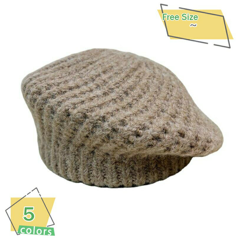 レディース 帽子 ニットベレー帽 ニット帽 ベレー帽 ゆったり 秋 冬 ふわふわ 毛糸 暖か ざっくり 編み ベーシック ベレー ベレー帽 ニット帽 ニットキャップ 透かし編み レディース メンズ 無地 柄編み 帽子 おしゃれ 秋冬 春夏 RaogtCYU