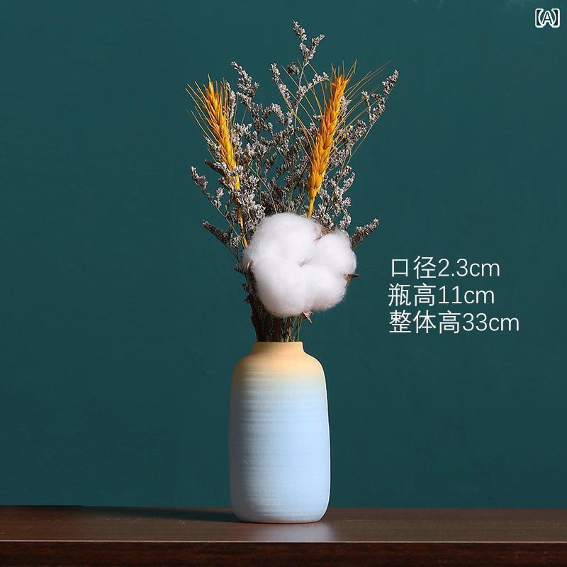 樂天商城 - インテリア 飾り ディスプレイ 花瓶 イン スタイル 小さい 装飾品 装飾 ダイニング テーブル テレビキャビネット リビング ルーム フラワーアレンジメント ドライフラワー 北欧 シンプル