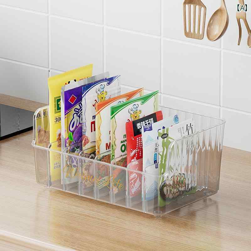 乐天商城 - 調味料ボックス キッチン スパイス ラック 多機能 収納 ボックス 家庭用 カウンター トップ 調味料 バッグ ジャーな コンパートメント アーティファクト