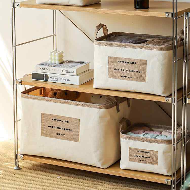 Laundry Containers - 収納ケース 衣類 小物 雑貨 おもちゃ 収納ボックス 折りたたみ ランドリーバスケット キャンバス シンプル