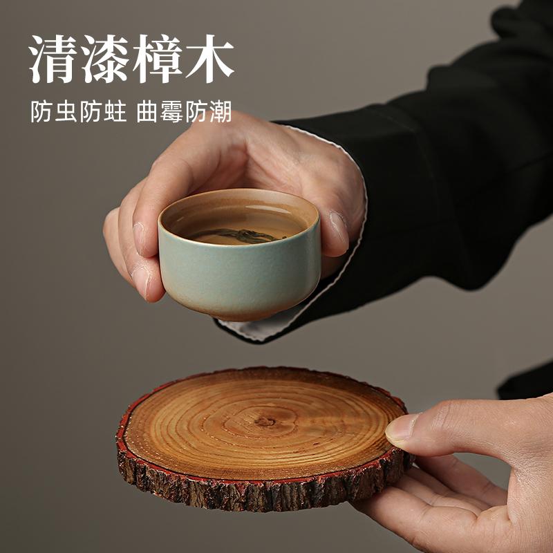 樂天商城 - コースター ウォーターカップ デスクトップ 木製 ホットミルク コーヒー スープ 紅茶 ワイン お湯 茶道 断熱