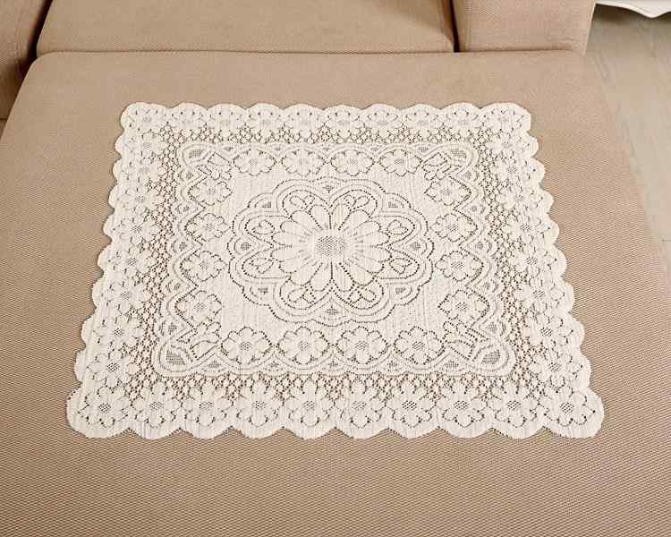 樂天商城 - テーブルクロス 長方形 白 レース 刺繍 花柄 透かし 編み込み ダイニング テーブルカバー 欧風 ベッドサイド インテリア