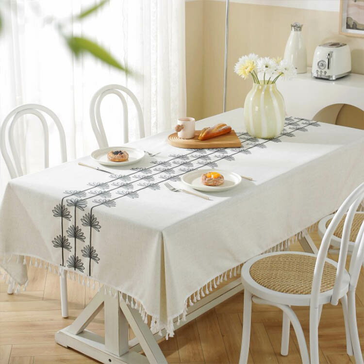 花柄 テーブルクロス タッセル 家庭用 業務用 サイズ別 正方形 長方形 デスクマットおしゃれ お洒落 デスクマット 食卓カバー お手入れ簡単 テーブルマット
