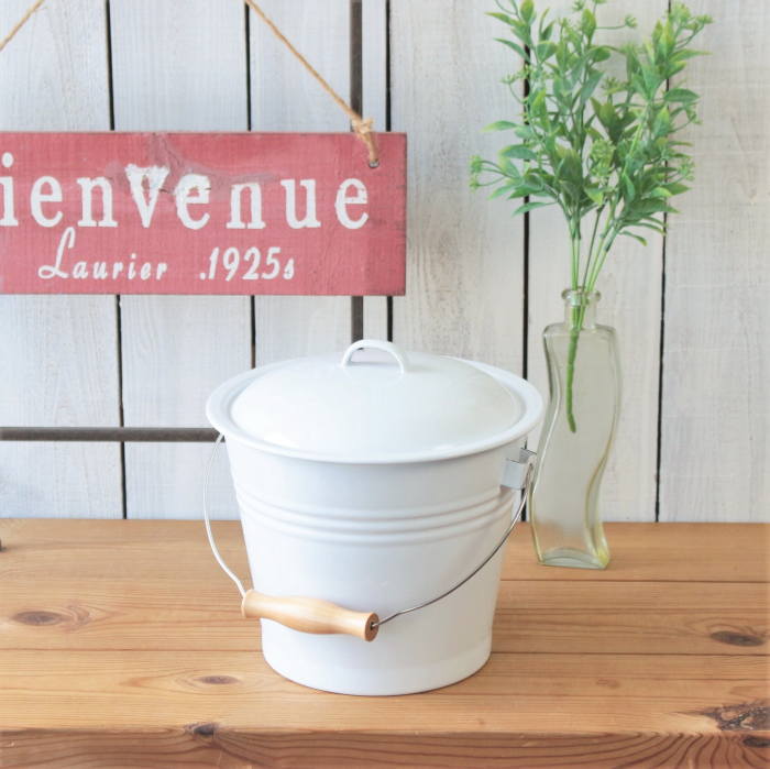 楽天市場】ホーロー 蓋 付き バケツの通販