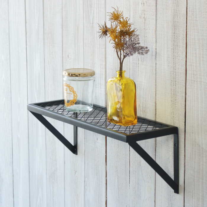 ウォールシェルフ キッチン アイアン 壁掛け 棚 シェルフ おしゃれ ラック diy ウォールラック ワイヤ..