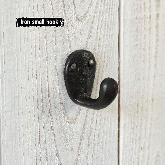 壁掛けフック ウォールフック フック 壁掛け キーフック 金具 アイアン 壁 引っ掛け 鉄 ハンガーフック アイアンフック おしゃれ 収納 DIY アンティーク スモール インテリア 生活雑貨