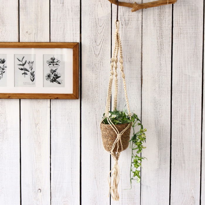 Hanging Bowls - 植木鉢 おしゃれ 鉢 プランター ハンギングプランター ハンギングバスケット 吊り鉢 マクラメ ポット付き ガーデニング 雑貨 室内 園芸用品 インテリア