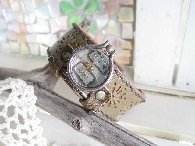腕時計 レディース かわいい レディース時計 手造り腕時計 アンティーク JHA ハンドクラフトウォッチ 日本製 送料無料