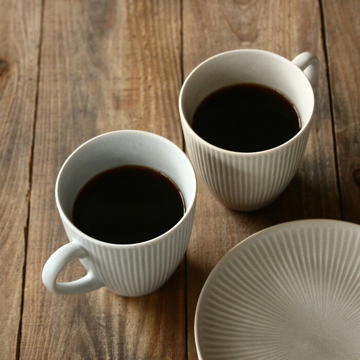 マグカップ コーヒーカップ おしゃれ ティーカップ 大人可愛い 陶器 美濃焼 食器 磁器 洋食器 食洗機対応 電子レンジ対応 テーブルウエア キッチン雑貨 白 ベージュ グレー シンプル 300ml 日本製 3