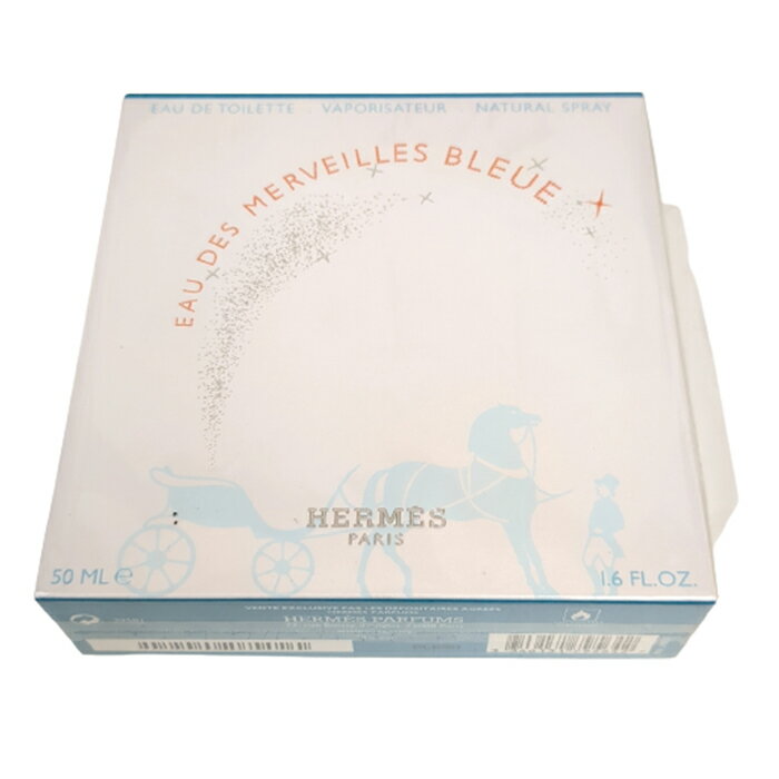 HERMES　EAU DE MERVEILLES BLEUE エルメス オー デ メルヴェイユ ブルー EDT 50ml 女性用香水　ギフト　プレゼント 【中古】 1