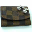LOUIS VUITTON ルイヴィトン カフリンクス Ag925 & ダミエ カフスケース M30986 メンズ【中古】Cランク ギフト プレゼント
