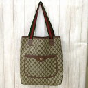 GUCCI グッチ GGプラス シェリーライン トートバッグ PVC イタリア製 バッグ レディース【中古】Cランク ギフト プレゼント