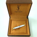 イヴサンローラン ネクタイピン シルバー ゴールド ブラック YSL メンズ【中古】Bランク ギフト プレゼント