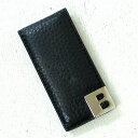 BALLY バリー レザー マネークリップ ブラック イタリア製 メンズ【中古】Bランク ギフト プレゼント