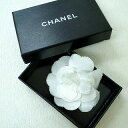 CHANEL シャネル ブローチ コサージュ カメリア フラワー ホワイト フランス製 アクセサリー レディース 【中古】Bランク ギフト プレゼント