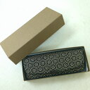 INDEN-YA 印傳屋 インデンヤ H メガネケース ハードタイプ 黒地 鹿皮【中古】Aランク ギフト プレゼント
