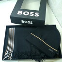 BOSS ボス ニット帽 マフラー 2点セット メンズ【中古】Aランク ギフト プレゼント