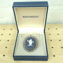 WEDGWOOD ウェッジウッド ジャスパー ブローチ シルバー925 ブルー クリスタルラインストーン イギリス製 アクセサリー レディース【中古】Bランク ギフト プレゼント(4)
