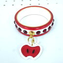 MIUMIU ミュウミュウ バングル アップルモチーフ ホワイト レッド アクセサリー レディース【中古】Bランク ギフト プレゼント