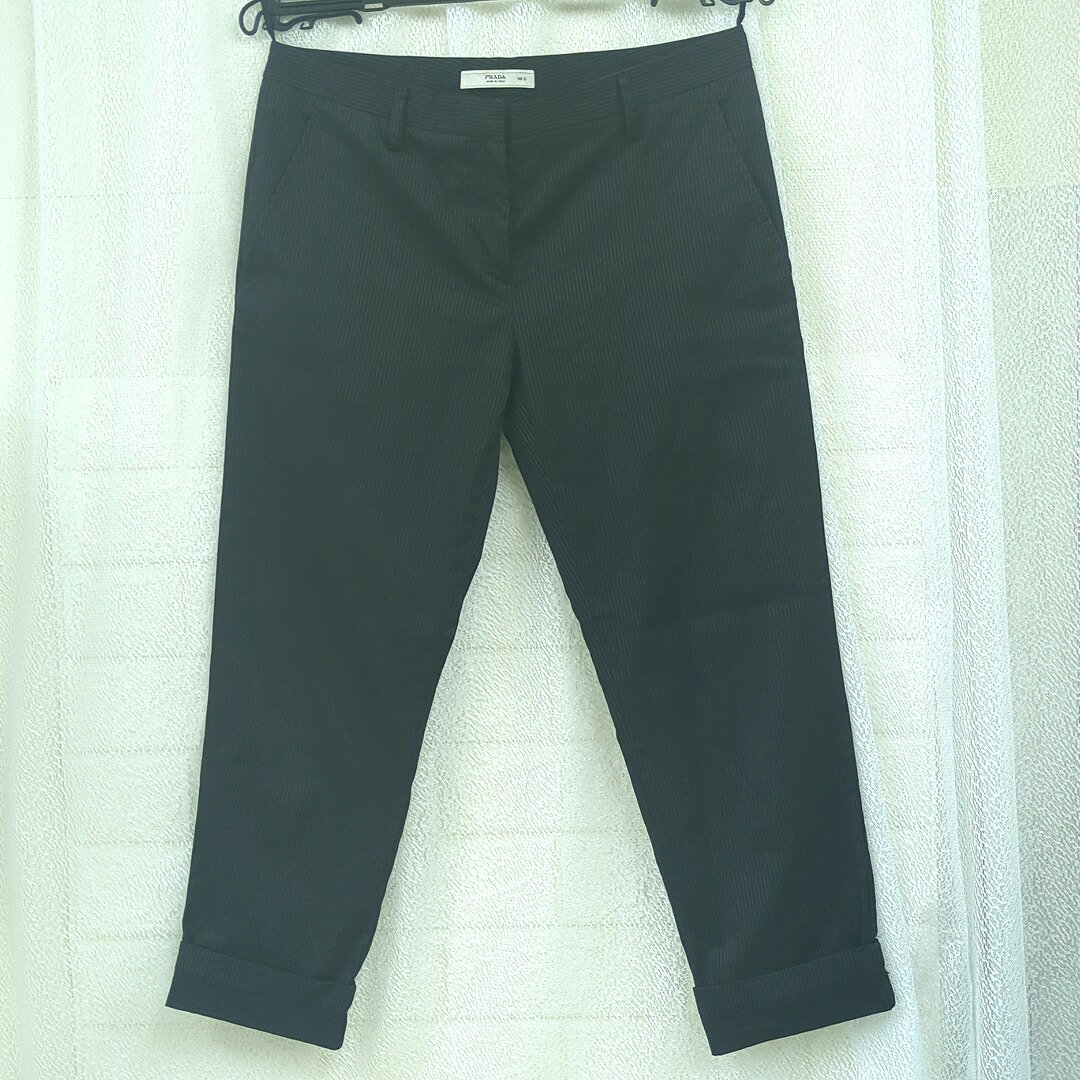 PRADA プラダ パンツ ブラック サイズ 38S イタリア製 レーディス レディース【中古】Aランク ギフト プレゼント