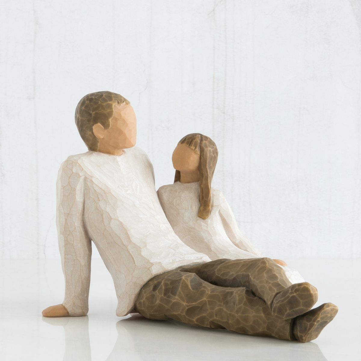 父 誕生日 プレゼント インテリア小物 置物 雑貨 人形 ウィローツリー Willow Tree彫像 【Father & Daughter】 