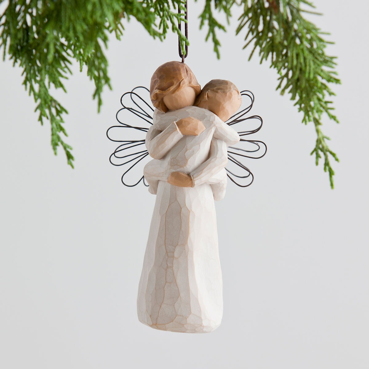 ウィローツリーオーナメント 天使の祝福 | 親子 守護 おしゃれな置物 大人向け フィギュア 人形 インテリア雑貨 Willow Tree Angel's Embrace 正規輸入品