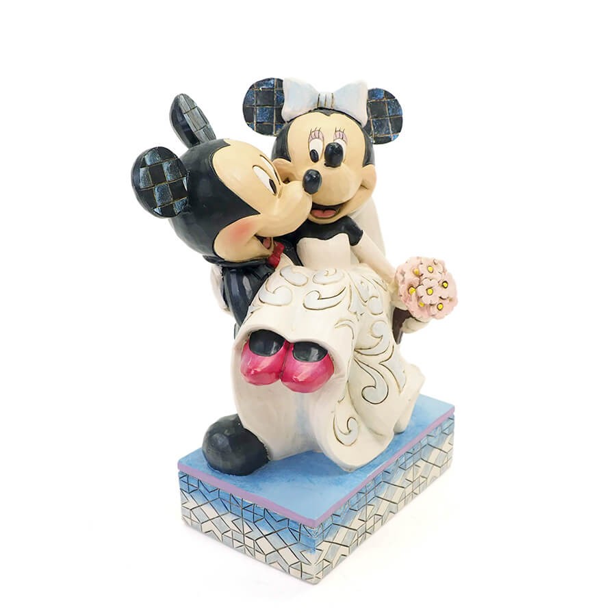 ずっとずっと一緒だよ ミニーマウス 誕生日 グッズ プレゼント ギフトに コレクションも ミッキーマウス 結婚式 Mickey 16 8cm ウェディング フィギュア 君は僕の宝物さ 人形 ミッキーとミニー ウェディング ディズニー 大人向け 置物 ジムショア グッズ