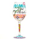 Lolita ワイングラス BEST FRIENDS ALWAYS 22.4cm かわいい おしゃれ ポップ モダン デザイン食器 アート ロリータ ヤンシー 正規輸入品