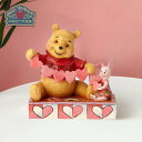 プーさんとピグレット ハート 14cm くまのプーさん | ディズニー トラディションズ ジムショア グッズ フィギュア 人形 置物 彫刻 正規輸入品