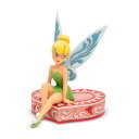 ティンカーベル ハートに座って 12cm | ピーターパン Tink Sitting on Heart ジム・ショア ディズニー トラディションズ トラディション JIM SHORE 正規輸入品