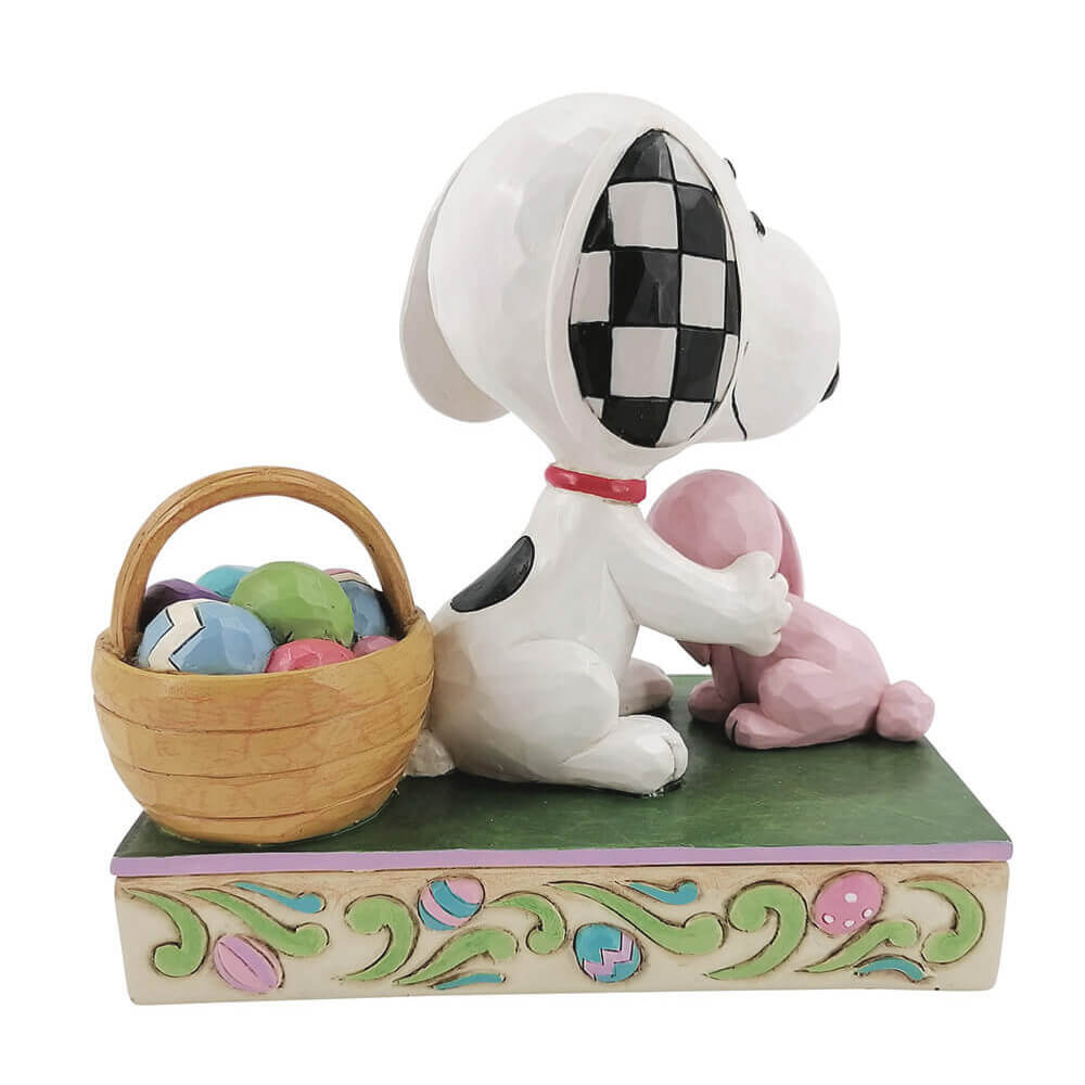 スヌーピー イースター バスケット 12cm | Snoopy with Easter Basket ジム・ショア ピーナッツ JIM SHORE 正規輸入品