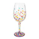 Lolita ワイングラス HEARTS A MILLION TOO 22.4cm | かわいい おしゃれ ポップ モダン デザイン食器 アート ロリータ・ヤンシー 正規輸入品