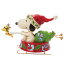 【スーパーSALE割引】サンタ スヌーピー ドッグボウル そり 13.9cm ウッドストック | Santa Snoopy in Dog Bowl Sled ジム・ショア ピーナッツ JIM SHORE 正規輸入品 7,425円